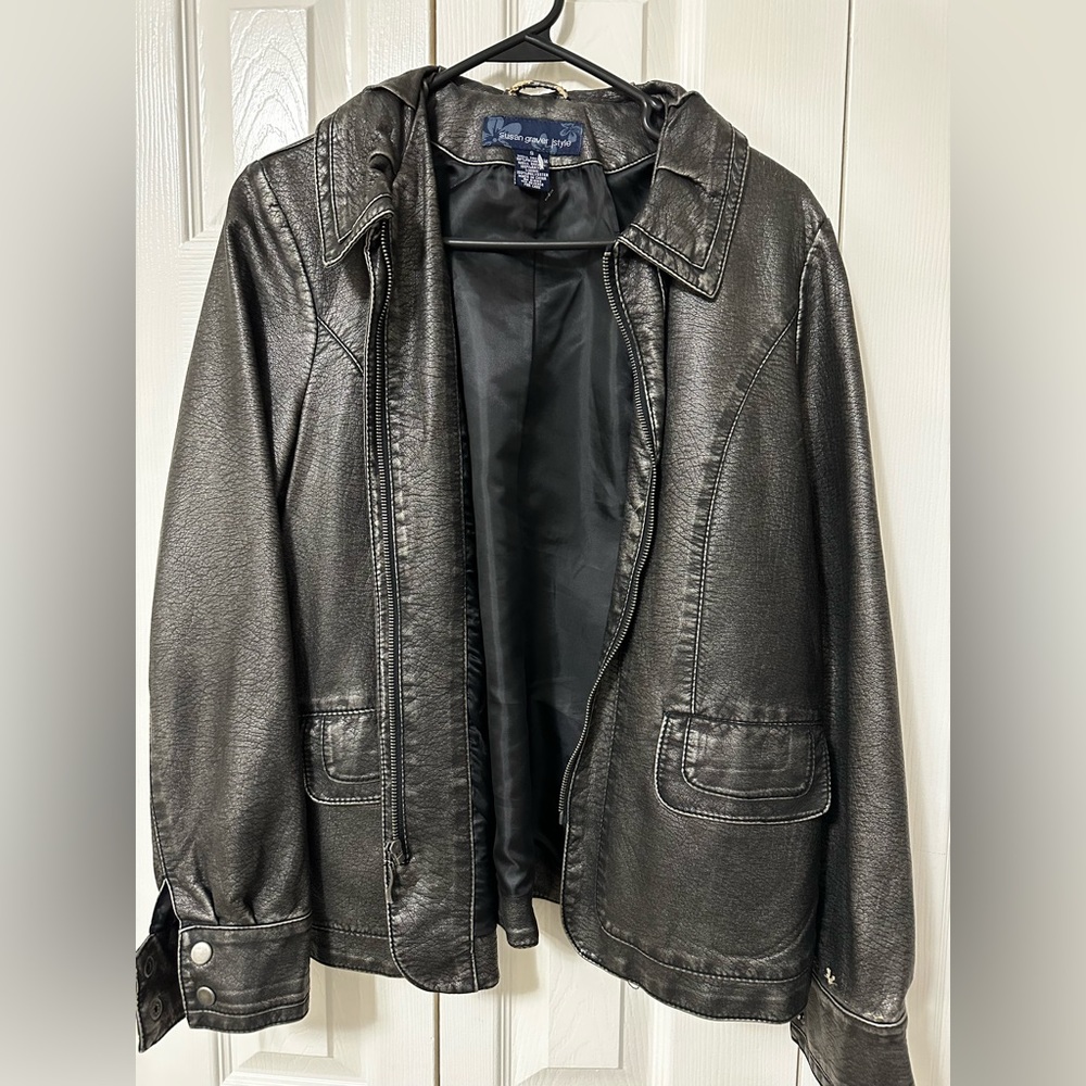 Faux Leather Jacket